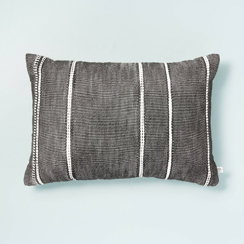 Black & clearance gray throw pillows