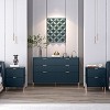 Festivo 3pc Modern Elegance 2 Drawer Nightstands and 6 Drawer Dresser Set - 3 of 4