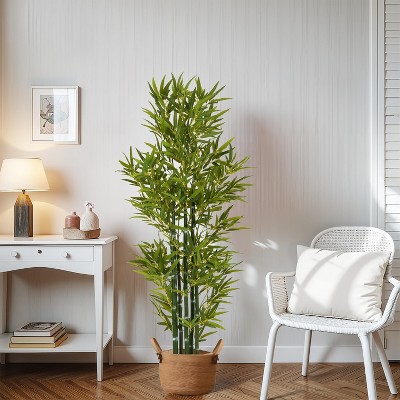 NicBex Artificial Ficus Plant Indoor, Fake Tree with Pot, Faux Plants Tall Fake Floor Plant, Artificial Trees for Home Office Living Room Decor
