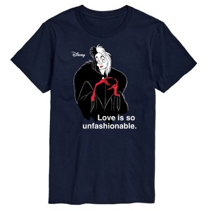 Men's - Disney Villains - Cruella De Vil Love Unfasionable Short Sleeve Graphic T-Shirt - 1 of 4