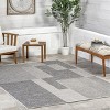 Nuloom Ellowyn Geometric 4x6 Indoor/Outdoor Area Rug for Living Room Patio Deck Front Porch Kitchen, Grey - 2 of 4