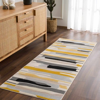 Hauteloom Southfields Mustard Modern Rug