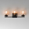 Maxim Lighting Pinn 3 - Light Vanity in  Black/Satin Brass - 4 of 4