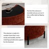 Mlmh & Kngwa 33.9" W Half-Moon Storage Ottoman Bench With Metal Legs - 4 of 4