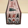 Unique Bargains Christmas Table Runner Three Gnomes Polyester Multicolor 71x14 Inch 1 Pc - 4 of 4
