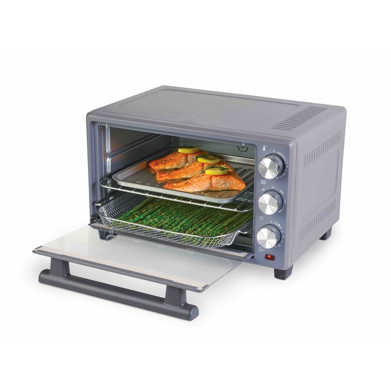 Sur La Table Kitchen Essentials 22L Air Fryer Toaster Oven - Cool Gray, 3 of 14