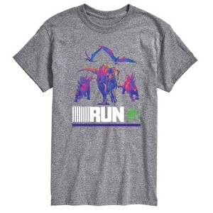 Men's - Jurassic Park - Run Infared Dinos Short Sleeve Graphic T-Shirt - 1 of 3