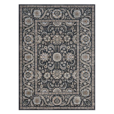 Vintage  Area Rugs Machine Washable Rug Stain Resistant Carpet Non-Slip Low Pile Carpet Mat for Hallway Kitchen Beige