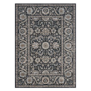 Vintage  Area Rugs Machine Washable Rug Stain Resistant Carpet Non-Slip Low Pile Carpet Mat for Hallway Kitchen Beige - 1 of 4