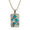 Three of Cups Tarot Pendant Necklace in Gold, Rose Gold, Silver - Honeycat - 2 of 4