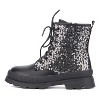 Olivia Miller Girl's Galaxy Gal Combat Boots - image 2 of 4