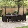vidaXL Garden Table Anthracite 250 x 100 x 73 cm poly rattan - 2 of 4