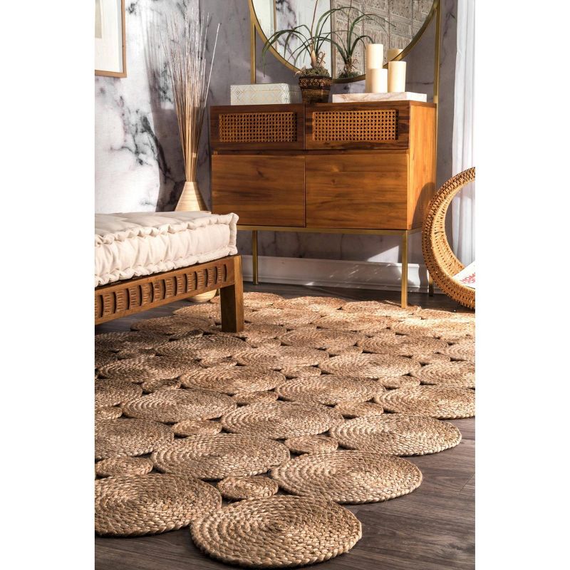 8&#39;x10&#39; Hand Woven Drusilla Jute Area Rug Natural - nuLOOM, 3 of 6