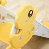Toddler Slide, Yellow Ducks-shaped Extra Long Slide, Freestanding Indoor Outdoor Playground Equipment - 4 of 4