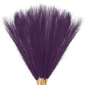 Unique Bargains Dried Plants Artificial Durable Small Fluffy Pampas Grass for Home, Office, Party 20 Pcs 21.7 Inch - 1 of 4