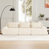 KWPZQEB Modular Sectional Sofa, Flannelette 2/3-Seater Couch with Deep Seat & Pillows, Cloud Comfy Sofa, Boneless Couch for Living Room, Apartment - 2 of 4