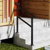 FUFU&GAGA Outdoor Stair Handrail, Heavy-Duty Metal Ideal for Porch, Garden, and Patio Use - 3 of 4