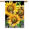 Briarwood Lane Spring House Flag 40x28 For Outdoor Buzzing Sunflowers For Spring House Flag - 2 of 4