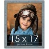 PosterPalooza | Textured Blue Picture Frame - UV Acrylic, Foam Board Backing, Hanging Hardware - 2 of 4