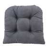 Gripper Non-Slip 17" x 17" Twillo Tufted Universal Chair Cushions Set of 2 - 2 of 3