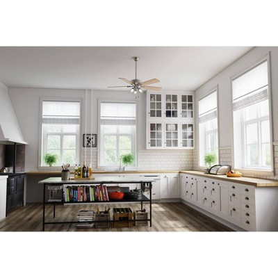52'' Brushed Nickel Ceiling Fan with LED Lights