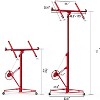 COZONY 11 FT/16FT Drywall Lift, Heavy Duty Panel Jack Hoist, 150 lbs Capacity, 360° Adjustable, Foldable Sheetrock Lifter w/ Wheels, DIY/Pro - 3 of 4