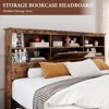 Full Bed Frame with Storage Headboard, Wooden Bed Frame with 4 Drawers, Storage Bookcase & King Size Platform Bed with Strong Metal Support - 4 of 4