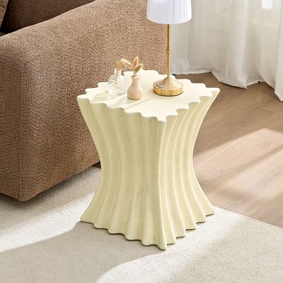 GDFStudio Zach 15.16 Inch Square Fiberglass Vintage Side Table : Target