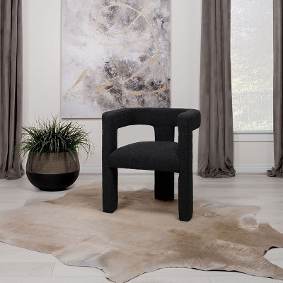 NicBex Contemporary Accent Chair, Luxurious Upholstery Modern Side Chair with Curved Silhouette, for Living Room, Bedroom