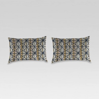 2pk Outdoor Wicker Pillow Set - Jordan Manufacturing