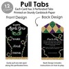 Big Dot of Happiness Mardi Gras - Masquerade Party Game Pickle Cards - Dare, Drink, Think Pull Tabs - Set of 12 - 3 of 4