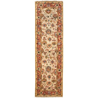 Carrington Traditional Oriental Ivory/Red/Blue Area Rug