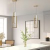 Dewdrop Contemporary Minimalist Chandelier Pendant Light Linear Pendant Adjustable Suspension Cables High Ceiling Friendly ETL for Kitchen Island - 3 of 4