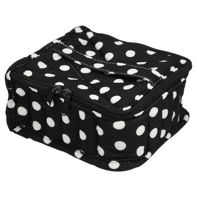 Unique Bargains Nail Polish Carrying Case Nail Polish Organizer Case For 30  Bottles 15ml/0.5 Fl.oz Travel Storage Bag Nylon White Black 1 Pcs : Target