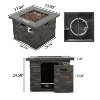 VYNXARIA 35" Square MGO Fire Pit - 40,000 BTU for Cozy Gatherings and Modern Outdoor Ambiance - 4 of 4