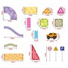 Picasso-TILES 60 PC Mini Race Track, Magnetic Tiles, Magnetic Building Toys for Kids 3+ - 2 of 4