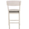 NicBex Set of 2 Bar Stools for Kitchen Island,Counter Bar Stools with Flared Back Legs,Bar Chairs for Dining Rooms,Kitchens Islands,White - 4 of 4