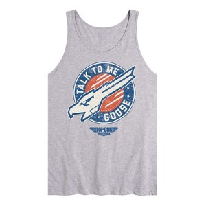 Men's - Top Gun: Maverick - Talk To Me Goose Badge Graphic Tank Top - 1 of 2