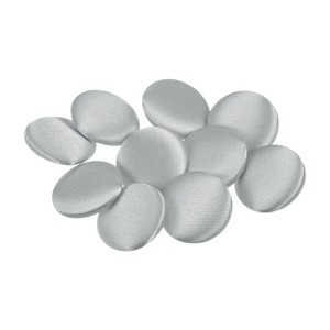 Unique Bargains Blouses Sweater Round Aluminum Cotton Fabric Cloth Covered Buttons 10 Pcs - 1 of 4