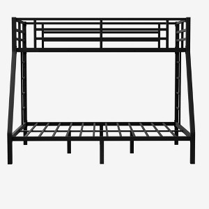 VYNXARIA Black Metal Twin XL and Queen Size Bunk Beds for Teens and Adults, Space - Saving Design - 1 of 4