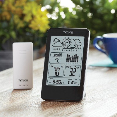 Taylor Wireless Indoor Outdoor Thermometer with Barometer