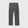 Boys' Flat Front Stretch Uniform Straight Fit Pants - Cat & Jack™ Charcoal Gray - image 2 of 3