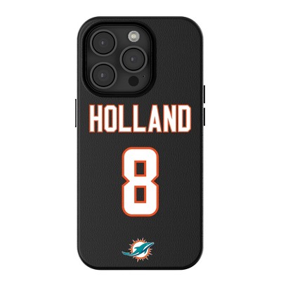 Keyscaper NFL Miami Dolphins Players Game Tactic MagSafe Compatible Cell Phone Case for Apple iPhone