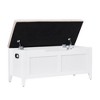 Storage Chest, Storage Trunk with Safety Hinge, Storage Bench, Wooden Storage Organizer, Shoe Bench - 3 of 4