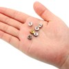 Unique Bargains Rhinestone Small Bulk Glass Spacer Beads for Jewelry Making 100 Pcs 0.31" Purple - 2 of 4