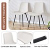 Vynxaria White Artificial Leather Dining Chairs Set of 6 - 4 of 4