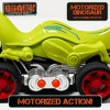 Crazy Truck Motorized Dinosaur, Green Dino Toy Vehicle with Roaring Sounds Kids 3+ - 4 of 4