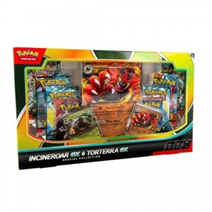 Pokemon TCG: Incineroar ex & Torterra ex Special Collection (2 Foil Promo Cards, 1 Oversize Card & 8 Booster Packs) - 1 of 3