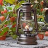 Feuerhand Outdoor Kerosene Fuel Lantern, German Made Weather Resistant Baby Special 276 Galvanized Hurricane Lamp for Camping or Patio, 10 Inches - 2 of 4