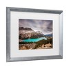Trademark Fine Art Pierre Leclerc Moody Peyto Lake Matted Framed Art - 3 of 4